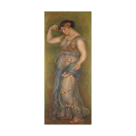 Pierre Auguste Renoir 'Dancing Girl With Castanets, 1909' Canvas Art,8x19
